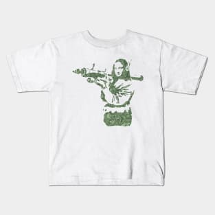 Banksy Mona Lisa Bazooka by US dollar Kids T-Shirt